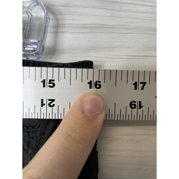 H&M Jeans Womens 31 Black Skinny Low Waist Ankle Zippers Stretch &Denim - Picture 4 of 11